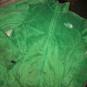 Fuzzy north face jacket